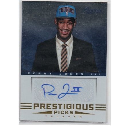 2012-13 Prestige Prestigious Picks Signatures #72 Perry Jones (30-X249-NBATHUNDER)