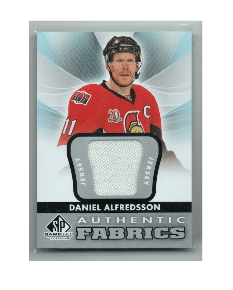 2012-13 SP Game Used Authentic Fabrics #AFDA Daniel Alfredsson D (30-X268-SENATORS)
