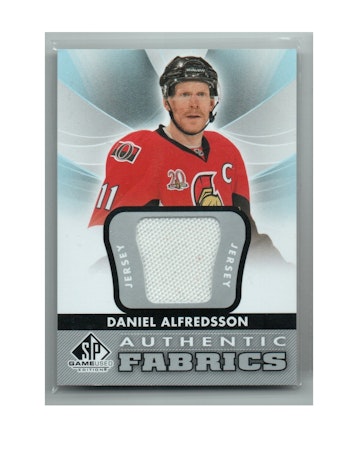 2012-13 SP Game Used Authentic Fabrics #AFDA Daniel Alfredsson D (30-X268-SENATORS)