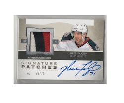 2012-13 The Cup Signature Patches #SPNF Nick Foligno (250-X110-BLUEJACKETS)