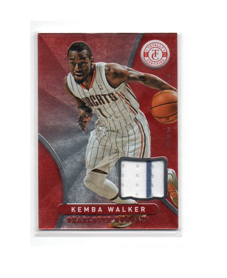 2012-13 Totally Certified Red Materials #72 Kemba Walker (40-X254-NBABOBCATS)