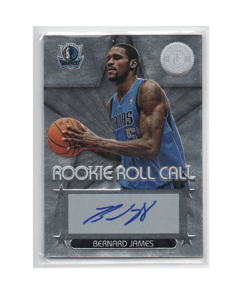 2012-13 Totally Certified Rookie Roll Call Autographs #68 Bernard James (30-X268-NBAMAVERICKS)