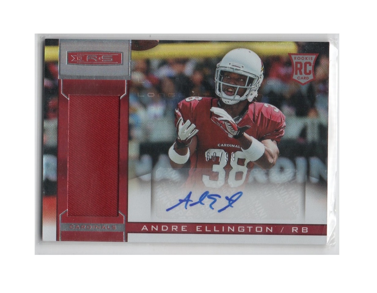 2013 Rookies and Stars Longevity Rookie Jersey Autographs Ruby #202 Andre Ellington (40-X249-NFLCARDINALS)