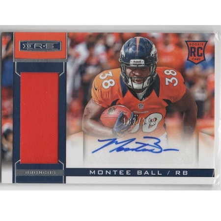 2013 Rookies and Stars Rookie Jersey Autographs #228 Montee Ball (40-X62-NFLBRONCOS)