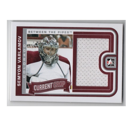 2013-14 Between the Pipes Current Crop Jerseys Silver #CC10 Semyon Varlamov (50-X129-AVALANCHE)