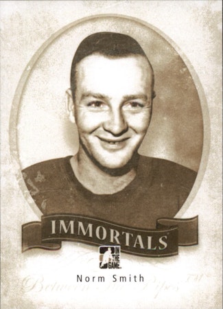 2013-14 Between the Pipes Immortals #16 Norm Smith (10-X1-RED WINGS)