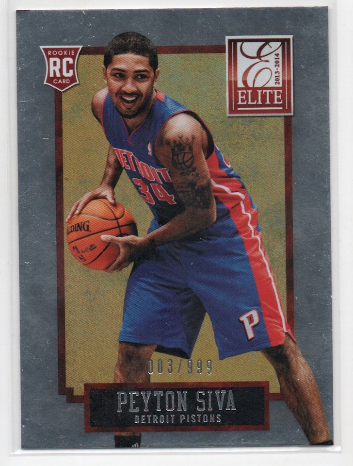 2013-14 Elite #227 Peyton Siva RC (12-X305-NBAPISTONS)