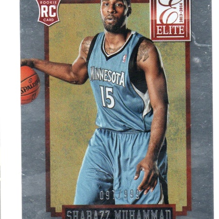 2013-14 Elite #234 Shabazz Muhammad RC (15-X305-NBATIMBERWOLVES)