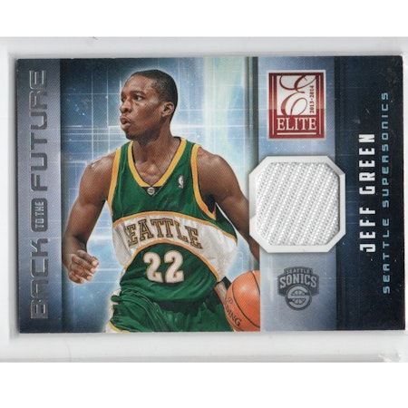 2013-14 Elite Back to the Future Materials #24 Jeff Green (40-171x3-NBASUPERSONICS)