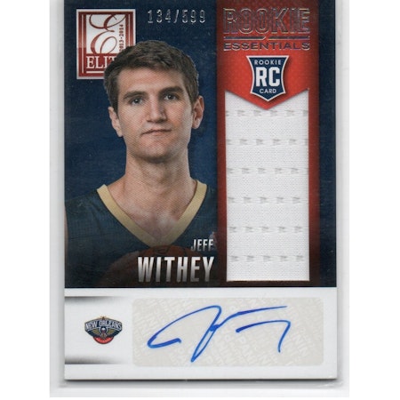 2013-14 Elite Rookie Essentials Autograph Jerseys #12 Jeff Withey (30-148x9-NBAPELICANS)