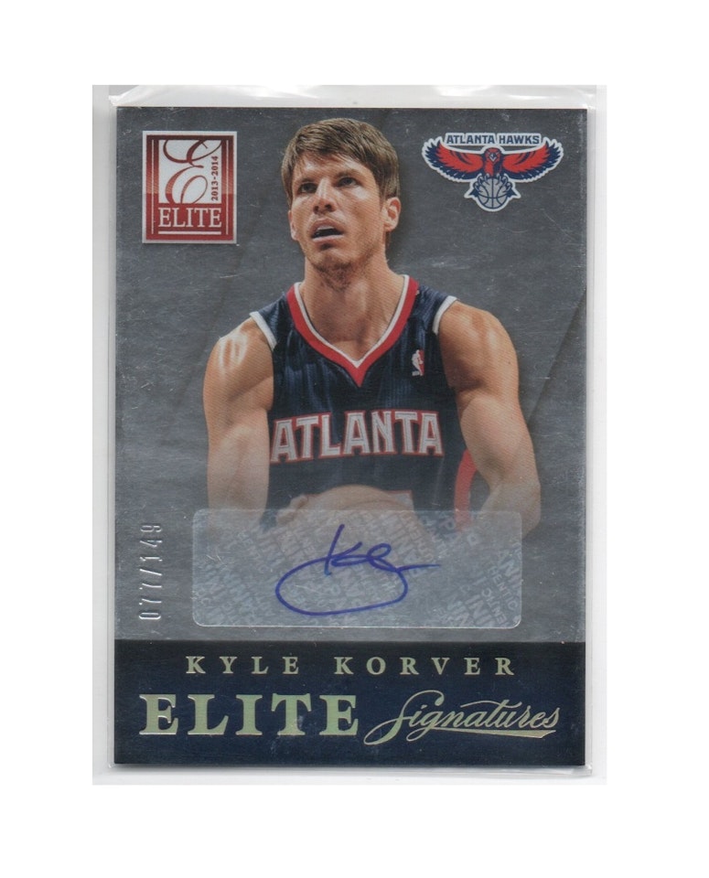 2013-14 Elite Signatures #21 Kyle Korver (60-X242-NBAHAWKS)