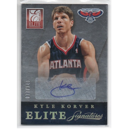 2013-14 Elite Signatures #21 Kyle Korver (60-X242-NBAHAWKS)