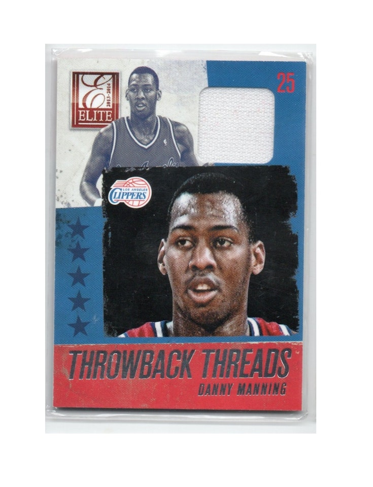 2013-14 Elite Throwback Threads #4 Danny Manning (30-X277-NBACLIPPERS)