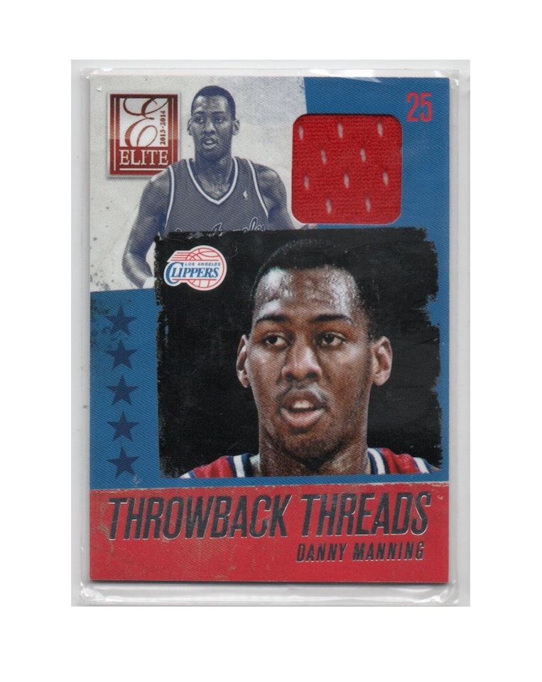 2013-14 Elite Throwback Threads #4 Danny Manning (40-X243-NBACLIPPERS)