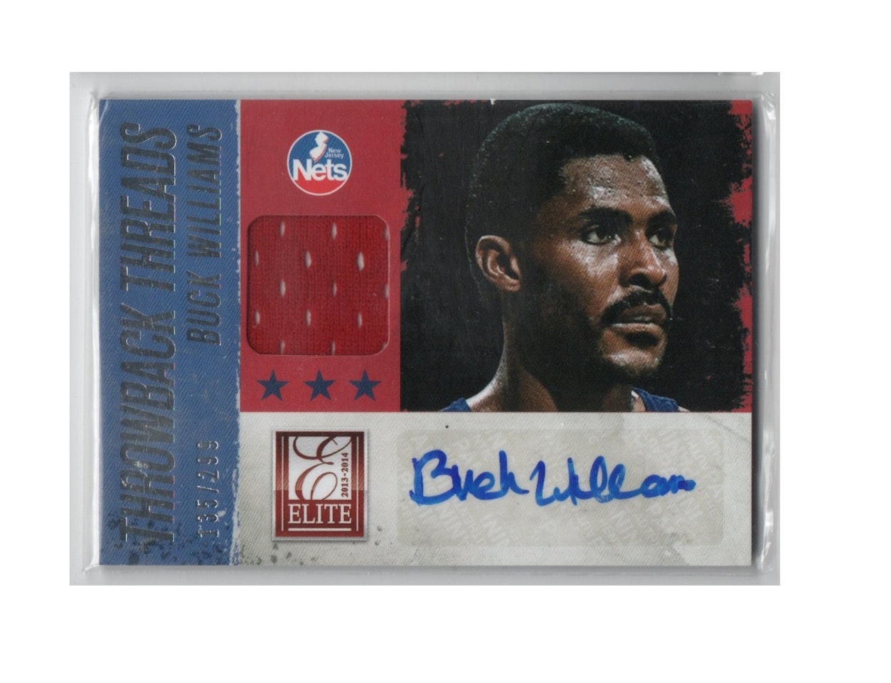 2013-14 Elite Throwback Threads Autographs #18 Buck Williams (60-X245-NBANETS)