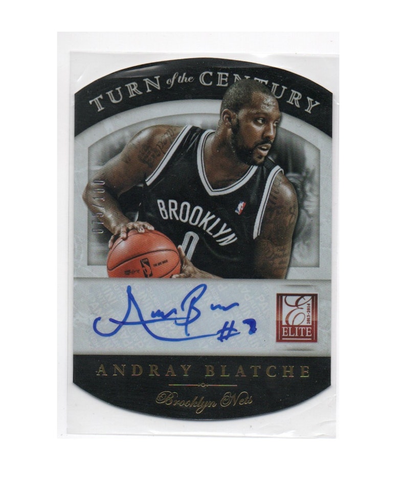 2013-14 Elite Turn of the Century Autographs #3 Andray Blatche (30-X275-NBANETS)