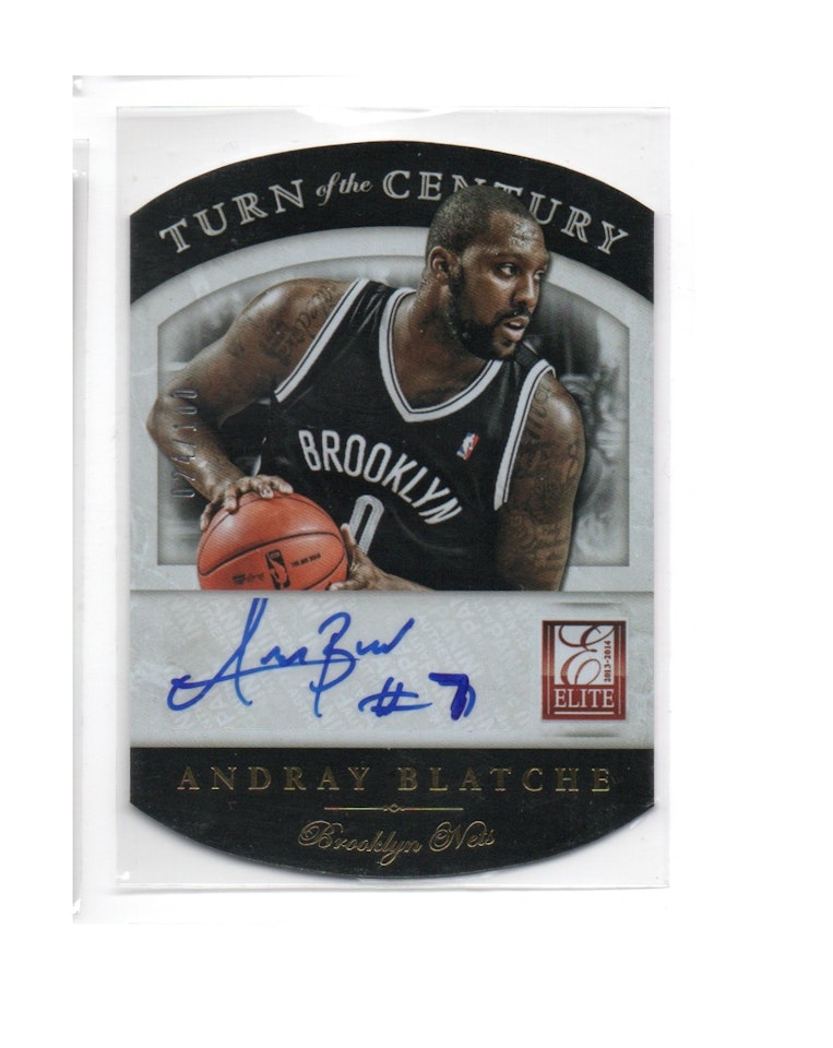 2013-14 Elite Turn of the Century Autographs #3 Andray Blatche (50-X253-NBANETS)