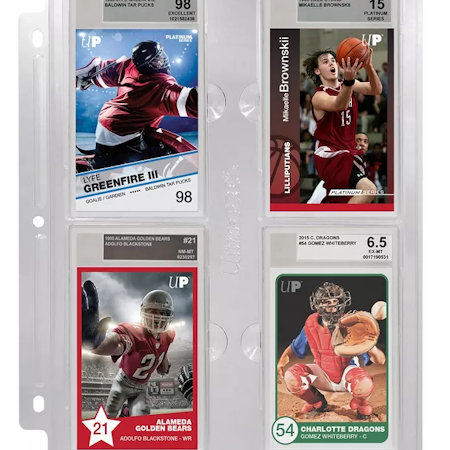 4-Pocket Page for Graded Beckett Slabs (1-pack)