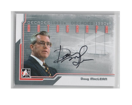 2013-14 ITG Decades 1990s Autographs #ADM Doug MacLean (50-X18-NHLPANTHERS)