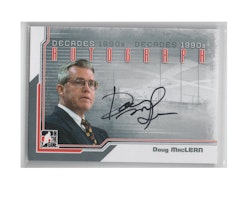 2013-14 ITG Decades 1990s Autographs #ADM Doug MacLean (50-X18-NHLPANTHERS)