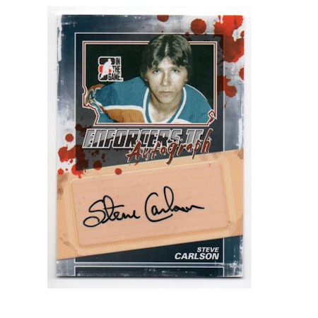 2013-14 ITG Enforcers Autographs #ASC Steve Carlson (50-X143-NHLKINGS)