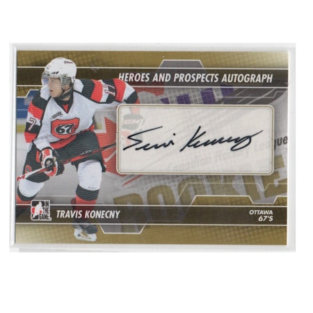 2013-14 ITG Heroes and Prospects Autographs #ATK Travis Konecny (60-X210-OTHERS)