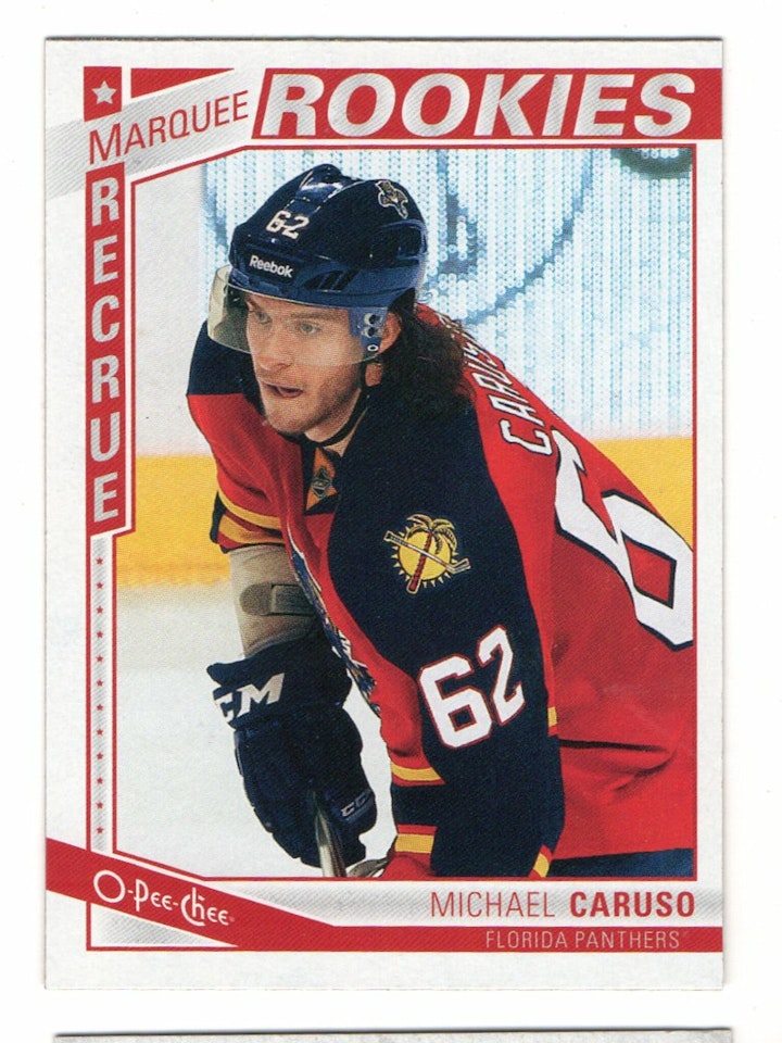 2013-14 O-Pee-Chee #571 Michael Caruso RC (10-X42-NHLPANTHERS)