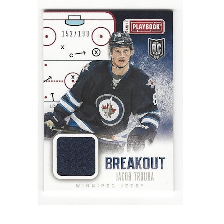 2013-14 Panini Playbook Breakout Jerseys #BJTR Jacob Trouba (50-X127-NHLJETS)