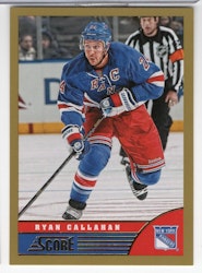 2013-14 Score Gold #330 Ryan Callahan (10-X129-RANGERS)