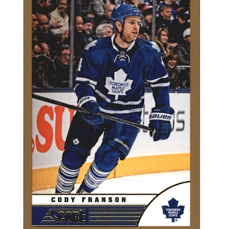 2013-14 Score Gold #492 Cody Franson (10-X179-MAPLE LEAFS)