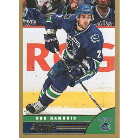 2013-14 Score Gold #503 Dan Hamhuis (10-X179-CANUCKS)