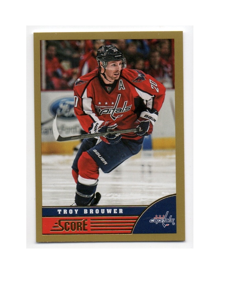 2013-14 Score Gold #524 Troy Brouwer (10-X201-CAPITALS)
