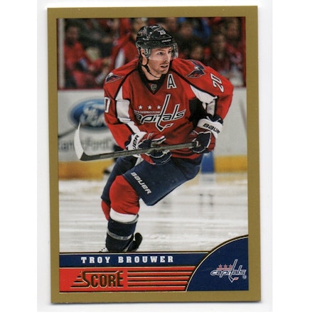 2013-14 Score Gold #524 Troy Brouwer (10-X201-CAPITALS)