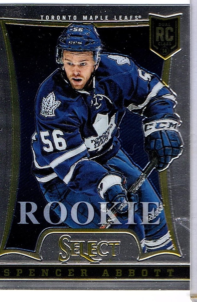 2013-14 Select #375 Spencer Abbott RC (10-X31-MAPLE LEAFS)