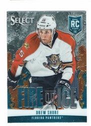 2013-14 Select Fire on Ice Rookies Blue #FR15 Drew Shore (12-X50-NHLPANTHERS)