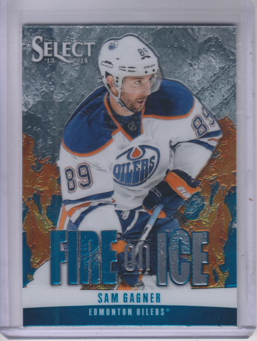 2013-14 Select Fire on Ice Stars Blue #FS14 Sam Gagner (15-X57-OILERS)