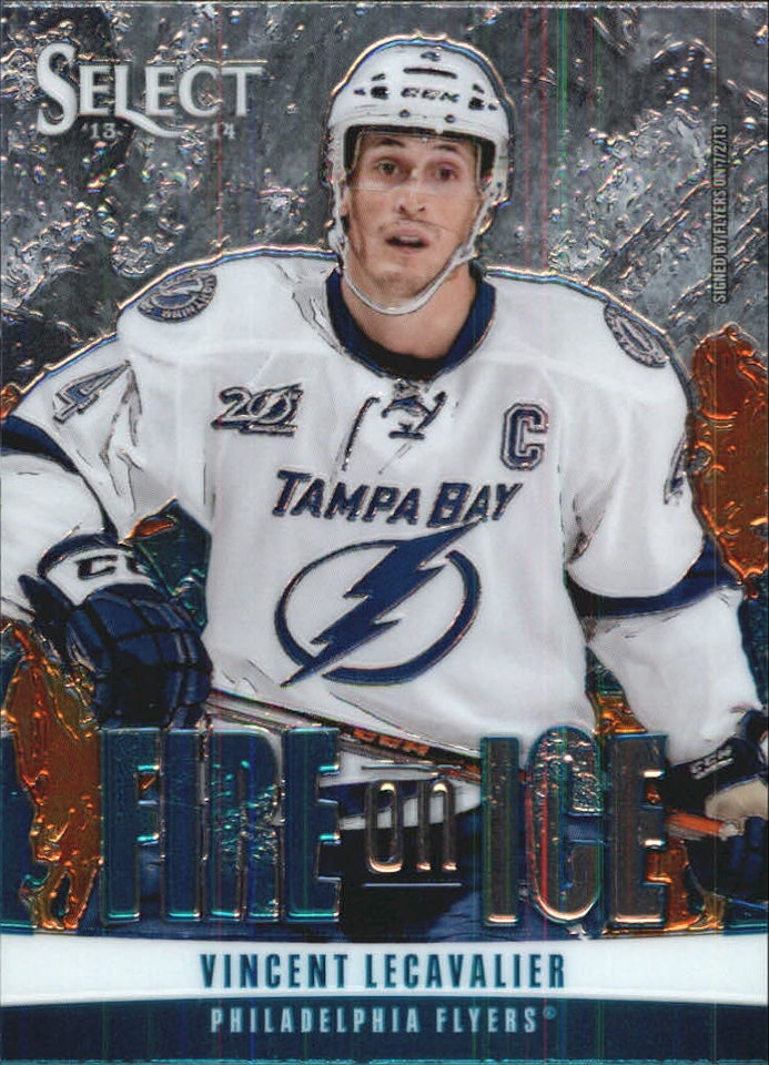2013-14 Select Fire on Ice Stars Blue #FS34 Vincent Lecavalier (15-147x5-FLYERS)