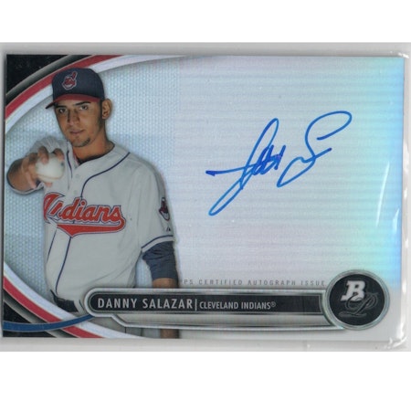 2013 Bowman Platinum Prospect Autographs #DS Danny Salazar (30-X243-MLBINDIANS)