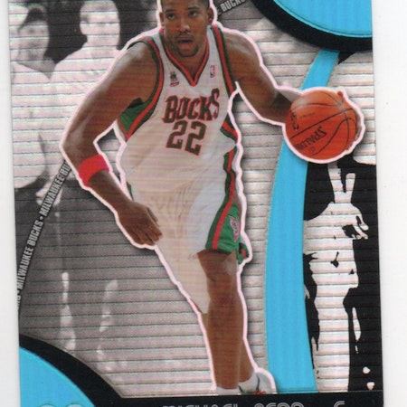 2007-08 Finest Refractors Blue #22 Michael Redd (25-X235-NBABUCKS)