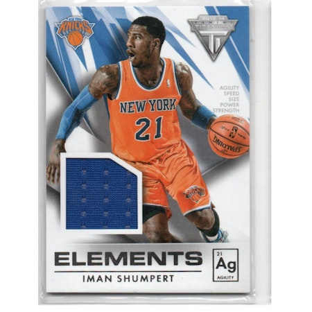 2013-14 Panini Titanium Elements Jerseys #54 Iman Shumpert (30-X254-NBAKNICKS)