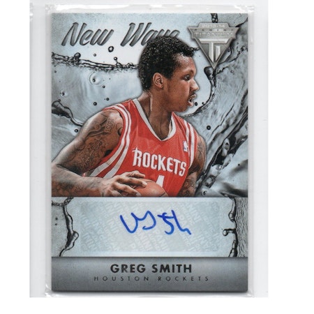 2013-14 Panini Titanium New Wave Signatures #64 Greg Smith (30-X254-NBAROCKETS)