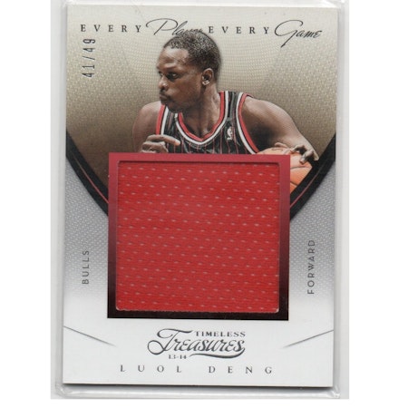 2013-14 Timeless Treasures Every Player Every Game Jerseys #4 Luol Deng (40-X249-NBABULLS)