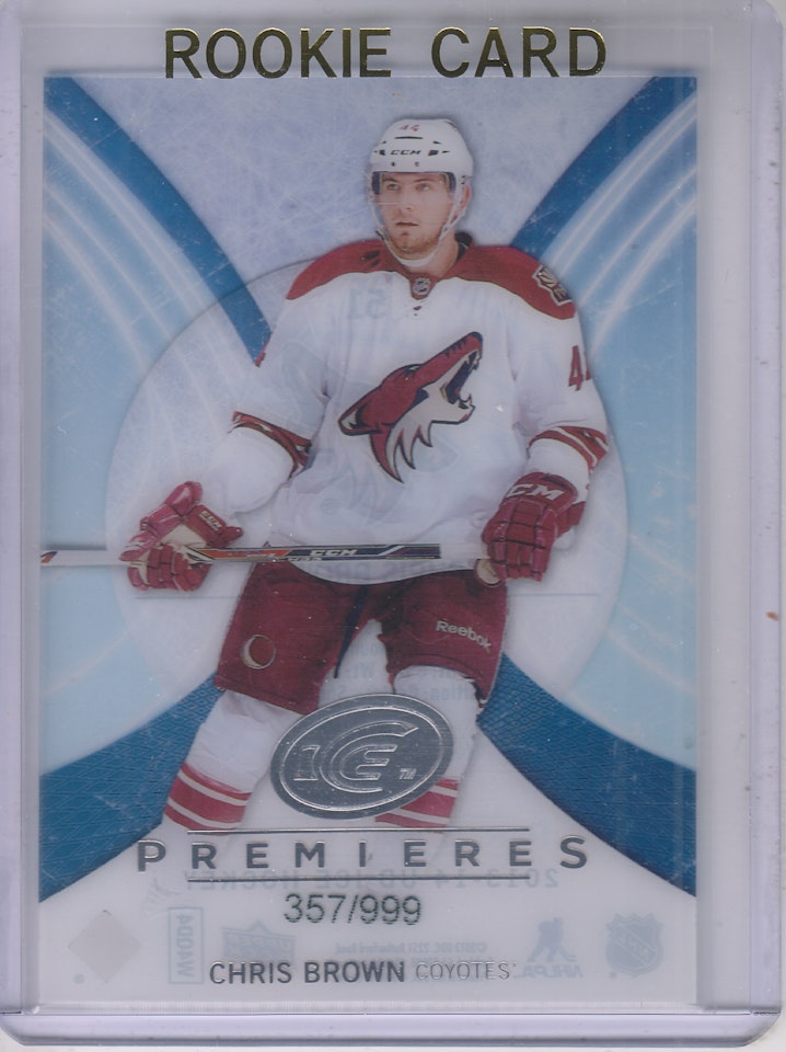 2013-14 Upper Deck Ice #51 Chris Brown RC (20-X314-COYOTES)
