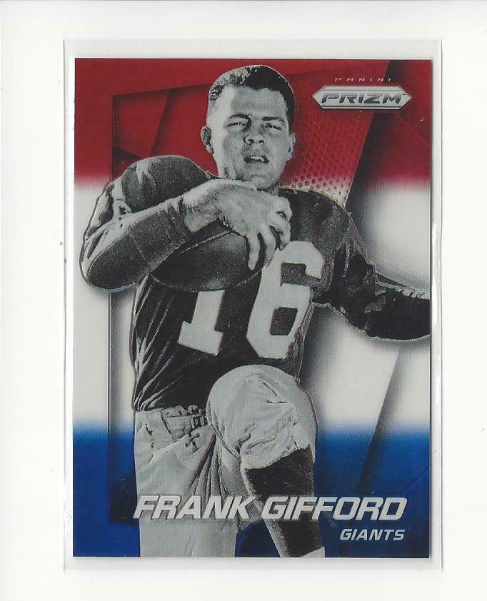 2014 Panini Prizm Prizms Red White and Blue #53 Frank Gifford (30-X310-NFLGIANTS)