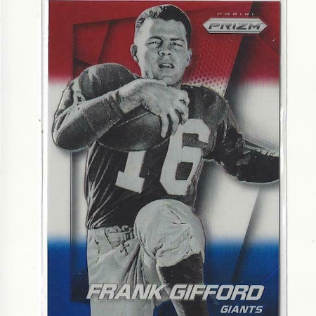 2014 Panini Prizm Prizms Red White and Blue #53 Frank Gifford (30-X310-NFLGIANTS)