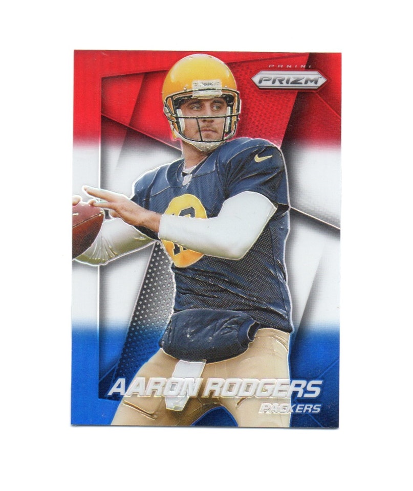 2014 Panini Prizm Prizms Red White and Blue #67 Aaron Rodgers (100-X267-NFLPACKERS)