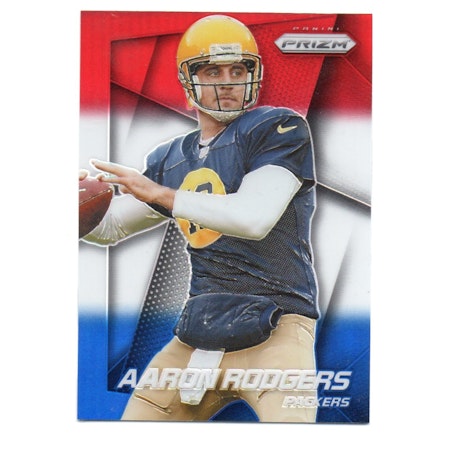 2014 Panini Prizm Prizms Red White and Blue #67 Aaron Rodgers (100-X267-NFLPACKERS)