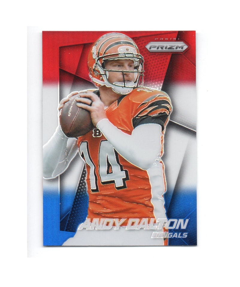 2014 Panini Prizm Prizms Red White and Blue #70 Andy Dalton (20-D7-NFLBENGALS)