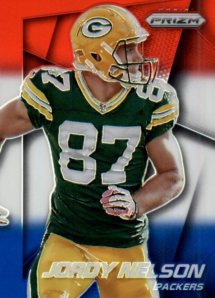 2014 Panini Prizm Prizms Red White and Blue #98 Jordy Nelson (25-X313-NFLPACKERS)