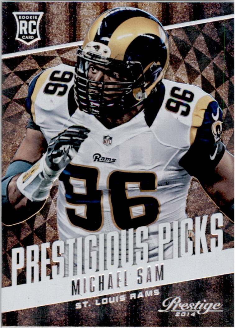 2014 Prestige Prestigious Picks #PP30 Michael Sam (10-X295-NFLRAMS)